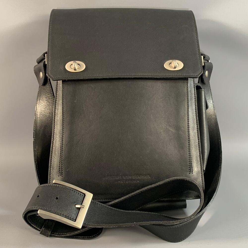 HESTER VAN EEGHEN Black Leather Cross Body Bags